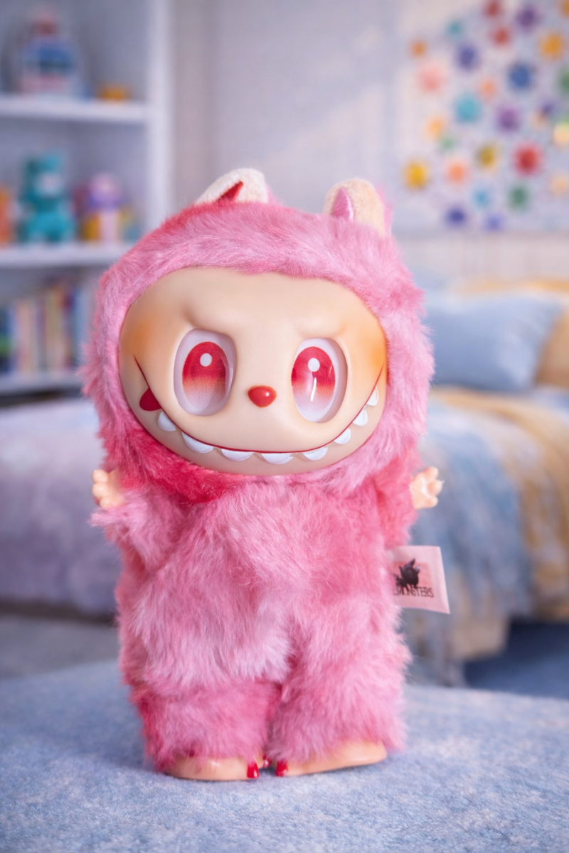 Pink Monster Keychain