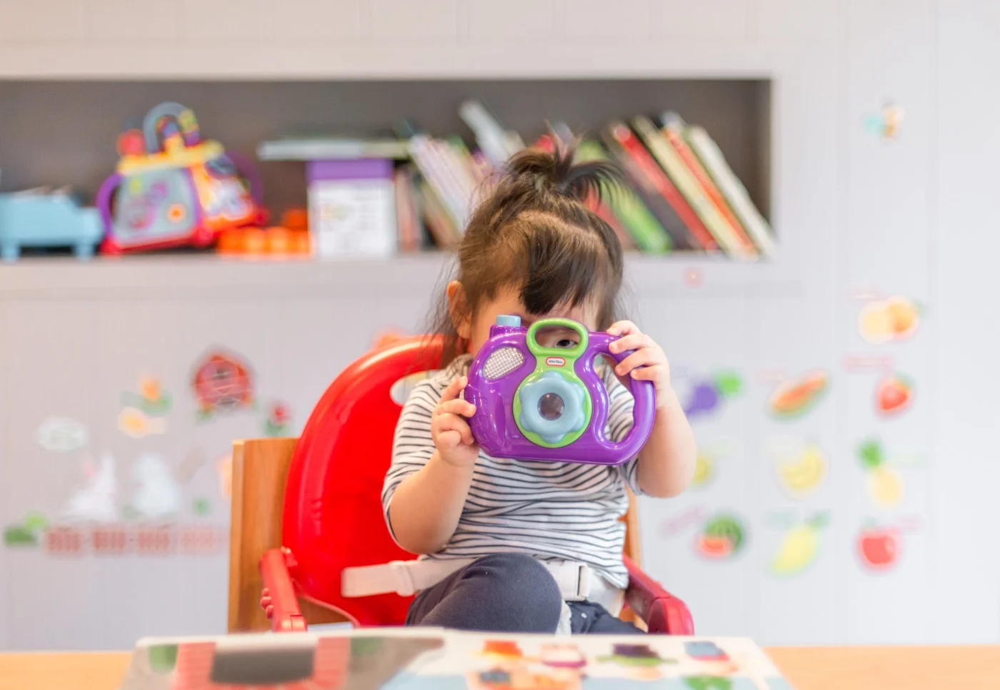 Children playing with premium educational toys