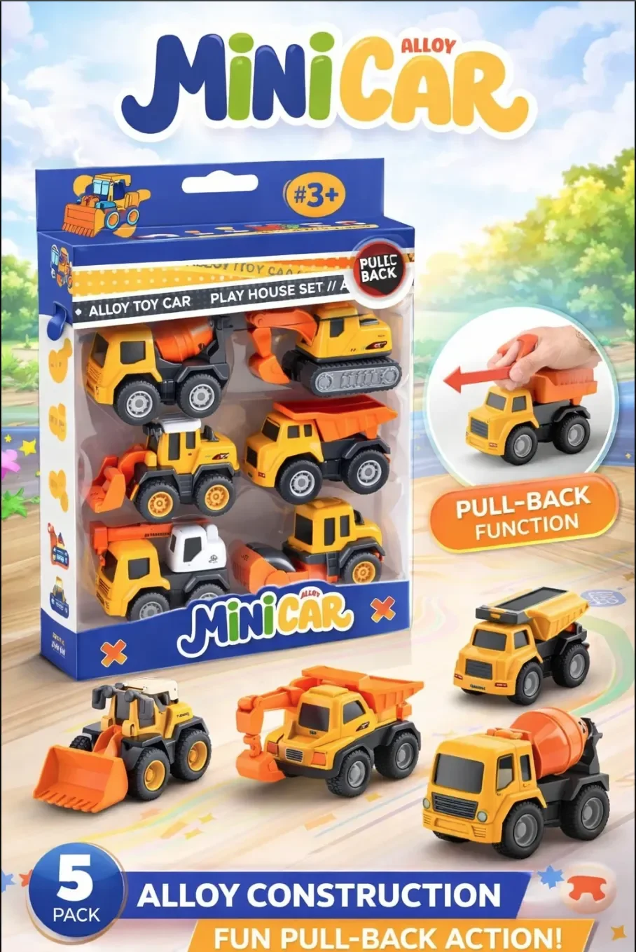 Cartoon Pull-Back Die-Cast...