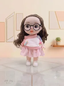 Sweet Blush Big Eye Doll with Glasses image