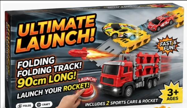 90cm Ejection Friction Rail Car with Folding Track image